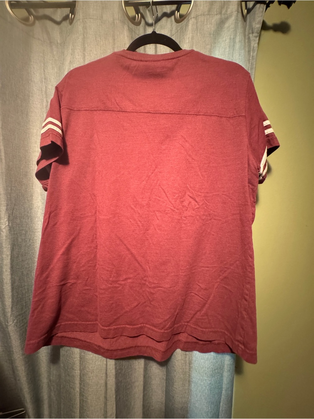 Texas Aggie Football Vintage-Style V-Neck Tee - Maroon & White - Picture 4 of 5